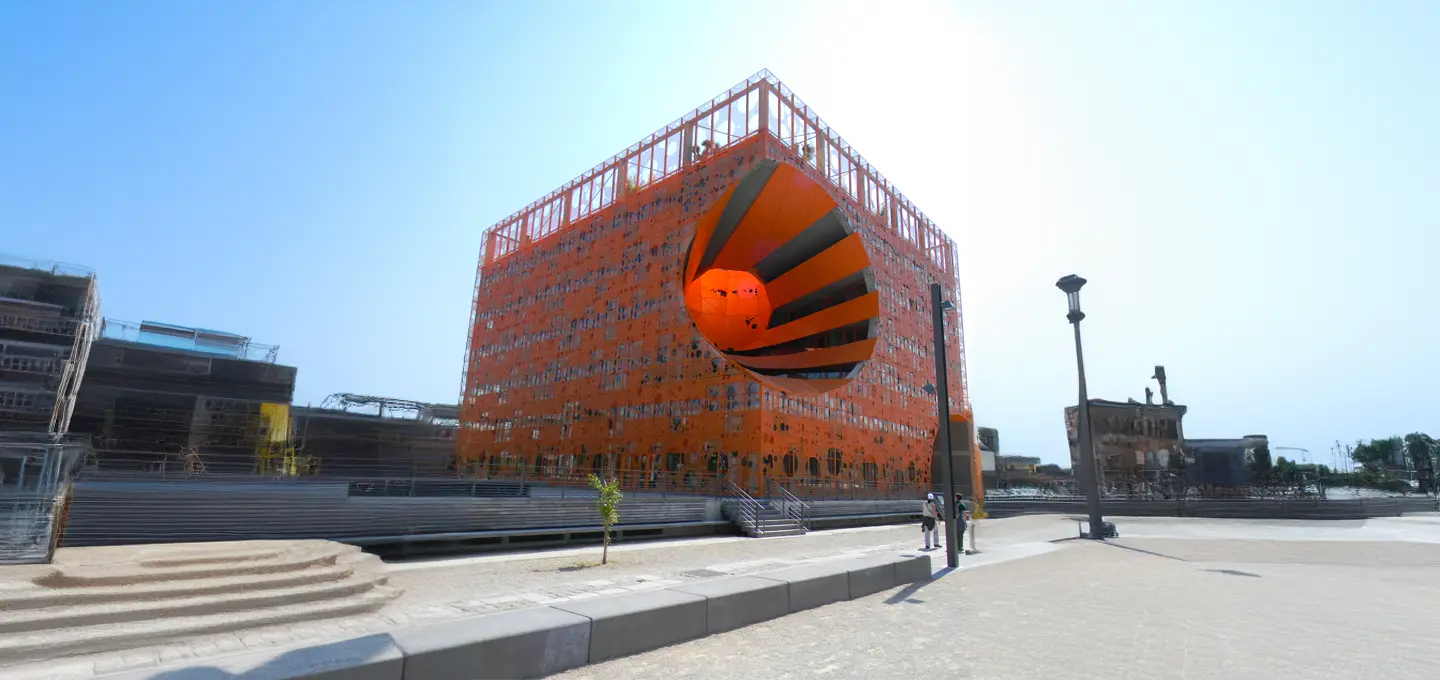 Cube orange Lyon-confluence